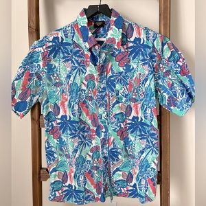 Mens Hawaiian button up